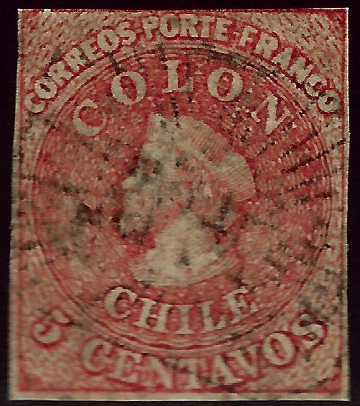 Chile SC#14 Used Fine SCV$13.50..Chile is Intriguing!!