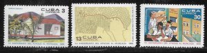 Cuba 1343-1345 15th Anniversary Moncada Barracks Attack set MNH