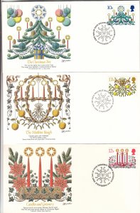 1980, Great Britain: Christmas Decorations, Grp 6, FDC (S18767)