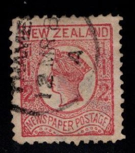 New Zealand Scott P3 Used Newspaper stamp,  wmk 64 circular date cancel