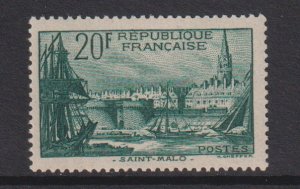 France  #347  MNH 1938  Port of Malo 20fr