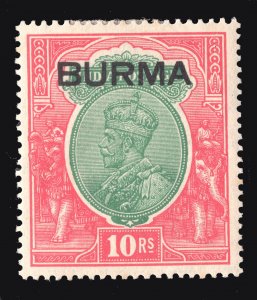 MOMEN: BURMA SG #16 1937 MINT OG H £275 LOT #66961*