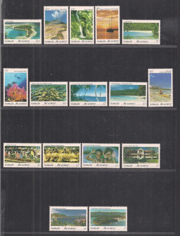 VANUATU SC# 595-610   FVF/MNH   1993