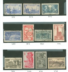 France #372-374/388-395 Used Single