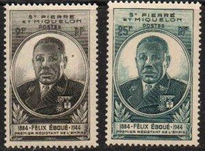 St. Pierre & Miquelon Sc #322-323 Mint Hinged