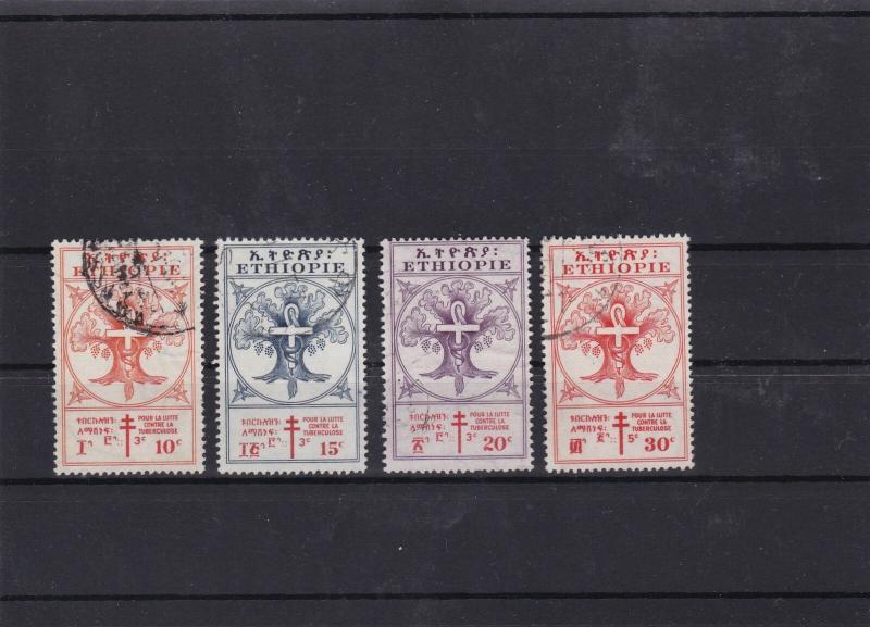 ethiopia 1951 anti t.b. fundused stamps Ref 8136