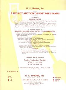 HR Harmer: Sale # 1827-1829  -  A 1957-Lot Auction of Pos...