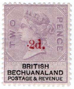 (I.B) British Bechuanaland Revenue : Duty Stamp 2d on 2d OP