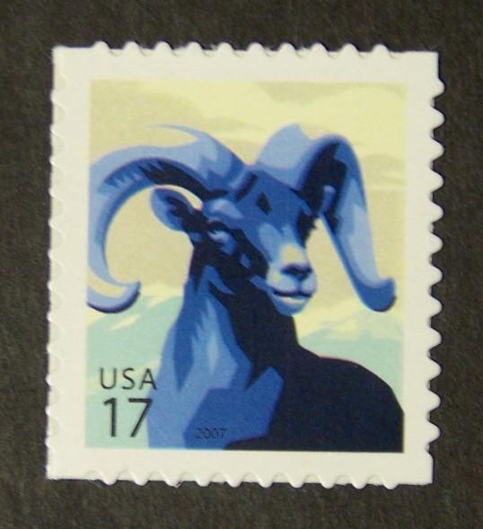 # 4138 MNH 17c Big Horn Sheep 2007 - (4444) 