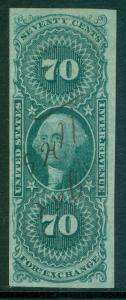 USA : 1862. Scott #65a Used. Imperf, XF. Beautiful stamp with large margins.