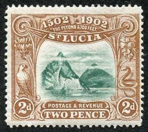 St Lucia SG63 2d Columbus M/Mint