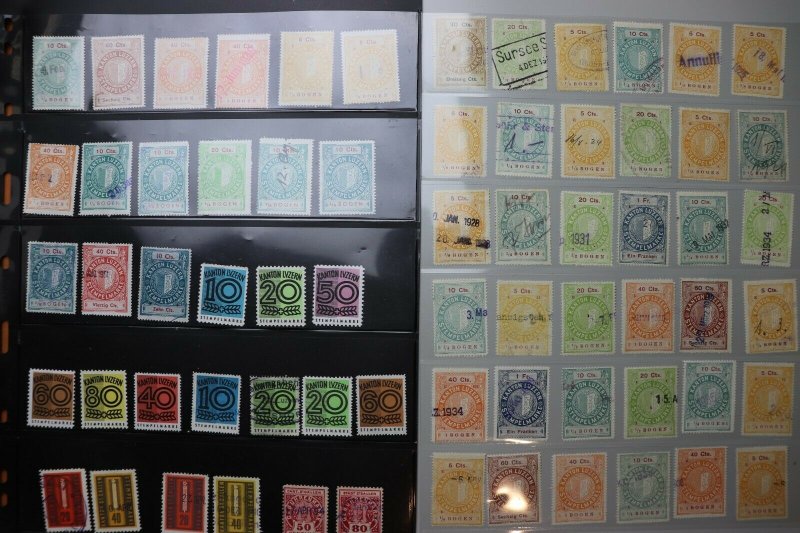 Switzerland Revenue lot municipal Kanton Luzern 1897 year series 70+ DL