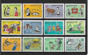 Korea Scott # 664-683 full series VF mint lightly hinged ,scv $80 ,see pic !