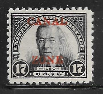Canal Zone 91: 17c Wilson, MH, F-VF
