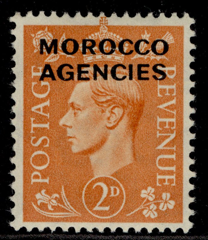 MOROCCO AGENCIES GVI SG80, 2d pale orange, M MINT.