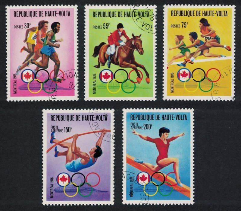 Upper Volta Summer Olympic Games Montreal 5v 1976 CTO SC#C233 MI#617-621