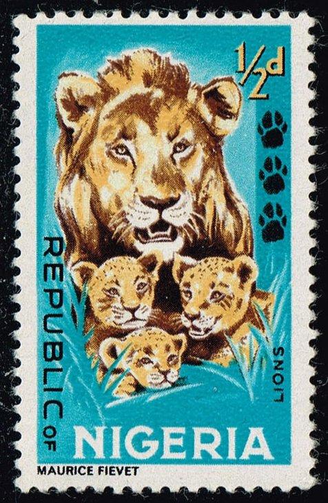 Nigeria #184 Lioness and Cubs; Unused (1.00)