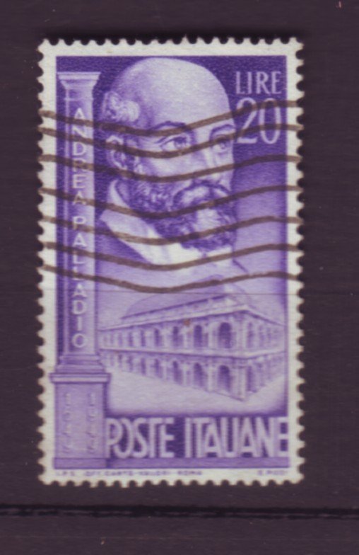 J22628 Jlstamps 1949 italy set of 1 used #525 palladio