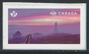 2015 Canada Sc 2841 - MNH VF - 1 single - Weather Wonders - Fog (Lighthouse)