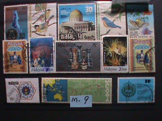 ​MALAYSIA STAMP:1967 LARGE AND PICTORIA STAMPS - USED VERY FINE #M-9