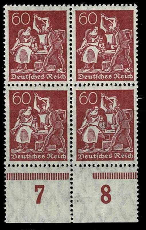 Germany 1921, Scott#144 MNH block of 4