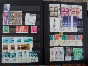 Israel 3 stockbooks full of MNH stamps w/tabs good value