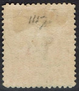 NEW ZEALAND 1909 KEVII 1/- PERF 14