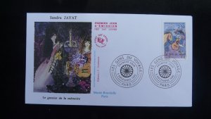 art paintings Sandra Jayat FDC France 1992 (ref 31308)