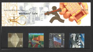 BRITAIN PRESENTATION PACKS SET   MILLENNIUM COLLECTION  24 IN TOTAL