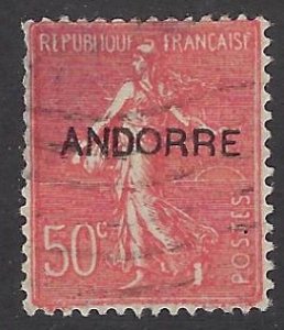 French Andorra 12 used, cv 45.00 BIN $22.50