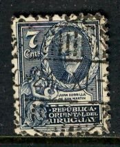 Uruguay; 1933; Sc. # 446; Used Cpl. Set