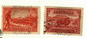 Australia #142-3 used