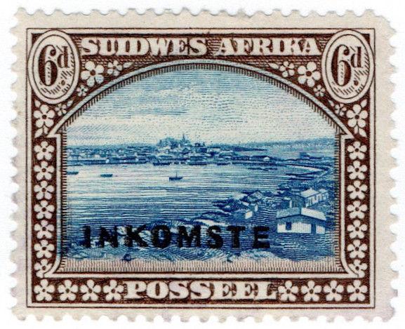 (I.B) South-West Africa Revenue : Duty Stamp 6d (1940)