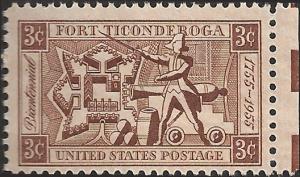 # 1071 MINT NEVER HINGED FORT TICONDEROGA