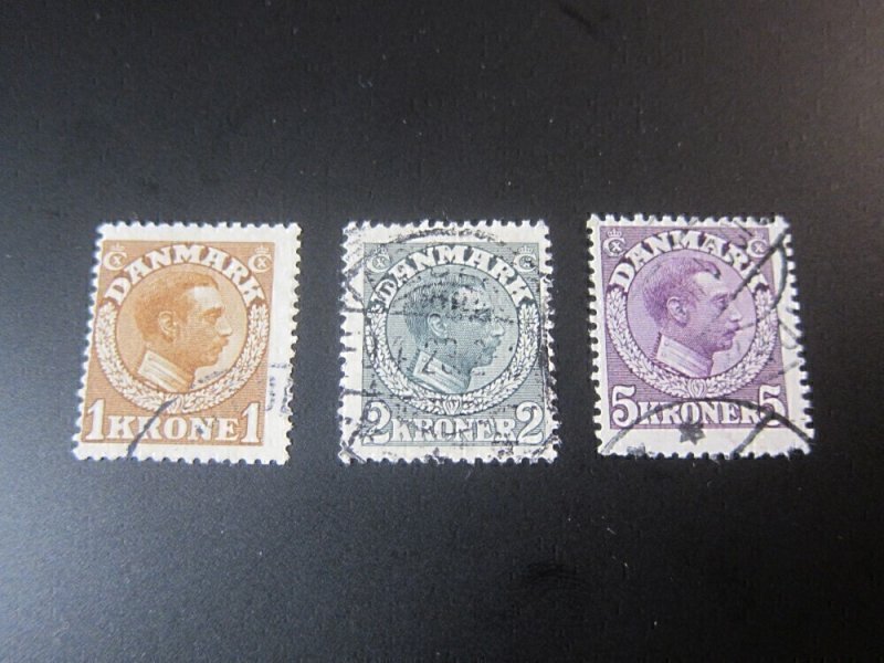 Denmark 1913 Sc 132-4 set FU