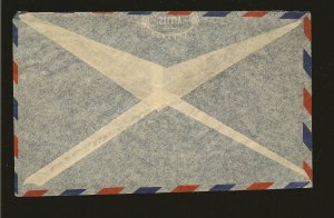 Chile SC#C100 Pair on PM 1951 Airmail Cover to USA Used