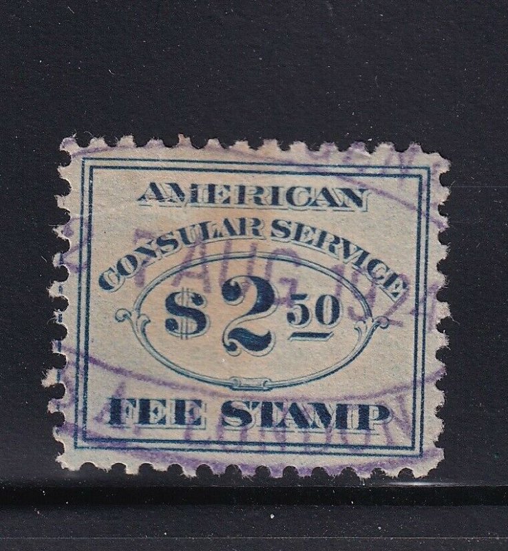 RK24 VF used consular revenue stamp with nice color cv $ 30 ! see pic !