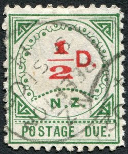 New Zealand 1899 ½d carmine & green Postage Due SGD1 used