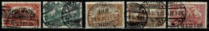 Germany 1920, Sc.#111; 112-114 used, 113 colour a-b. cv. € 30