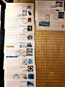 HUNGARY  LOT OF 81 Different FIRST DAY POSTCARDS  MULTIPLE YEARS