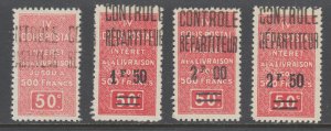 Algeria Y&T 23-26 MLH. 1927 Parcel Post, cplt set, VF