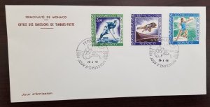 Monaco,  1968 First Day Covers - 12 Unaddressed