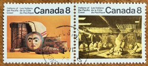 Canada #571a VF/XF used pair, CDS.