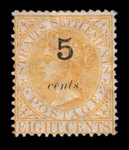 SCARCE GENUINE STRAIGHTS SETTLEMENTS SCOTT #31 MINT APS CERT - ESTATE SALE