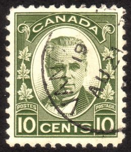 1931, Canada 10c, Cartier, Used, well centered, Sc 190