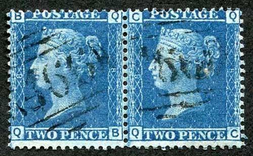 SG45 2d Blue (QB/QC) Plate 8 Pair STATE 2 (QC pin hole) Spec G2i Ex Chartwell