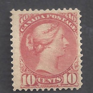 CANADA # 45 FVF MINT NH (GD) 10c SMALL QUEEN BS31545