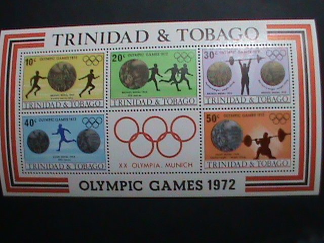 ​TRINIDAD & TOBAGO STAMP:1972 SC# 227a 20TH OLYMPIC GAMES MUNICH'72   MNH S/S