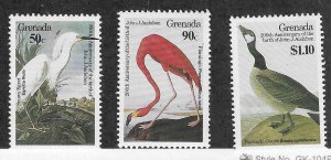 Grenada #1352-1354 Birds  (MNH) CV$7.75