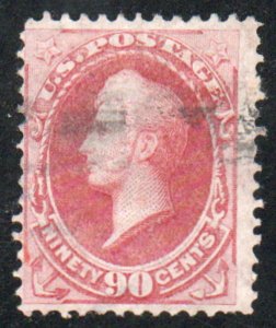 USA #166 Fine+, light cancel, pretty color! Retails $300